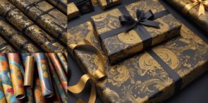 طراحی ربان و کاغذ کادو